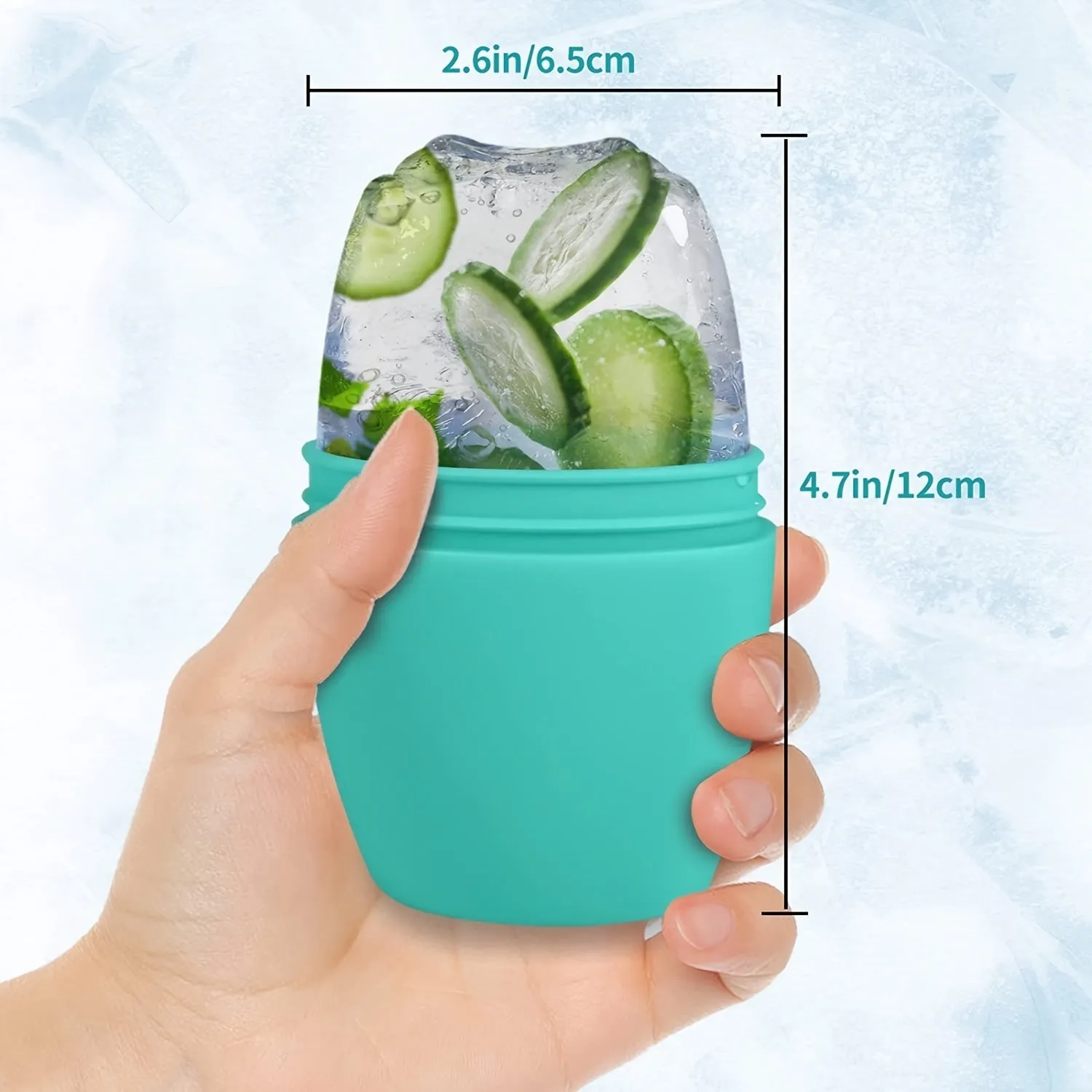 Sky-Blue Facial Ice Roller Mould