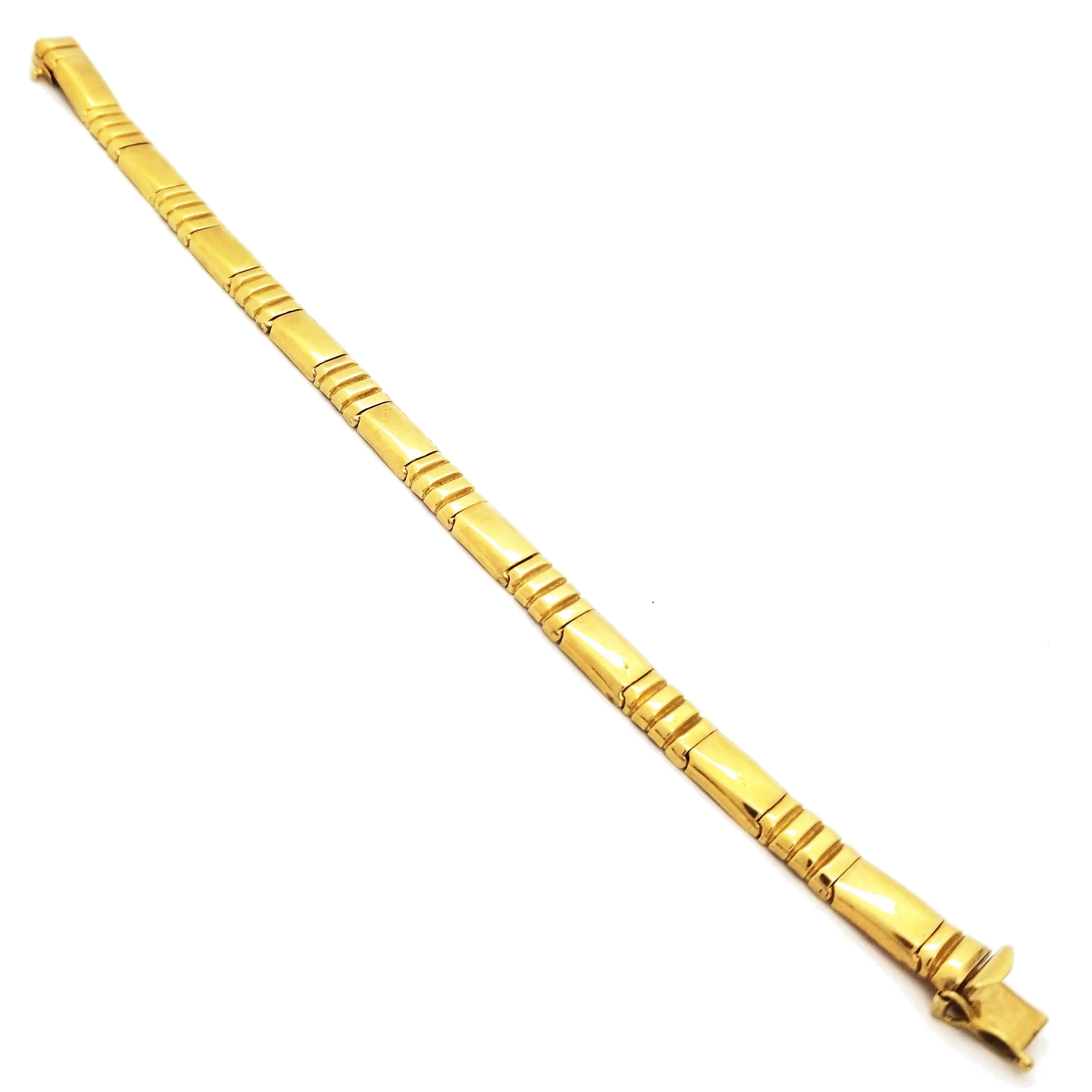 Solid Plates Yellow Gold Bracelet (14K)
