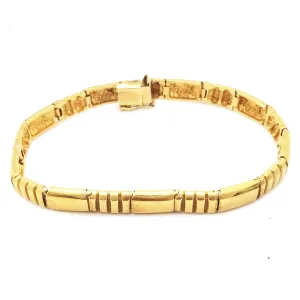 Solid Plates Yellow Gold Bracelet (14K)