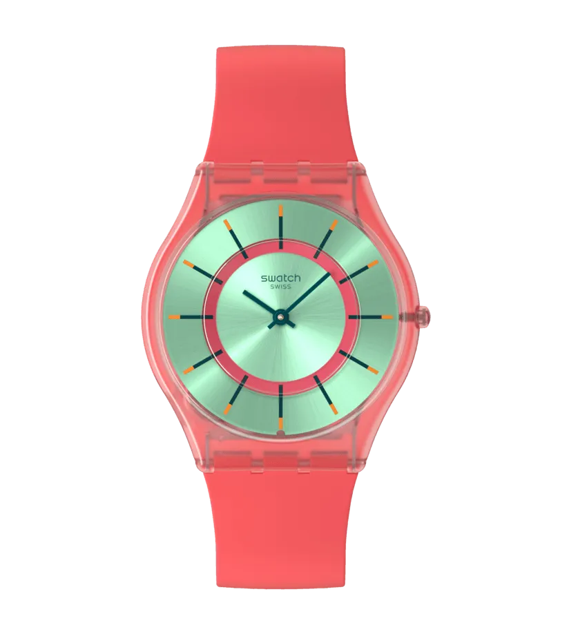Swatch MINTY MANGO Dream Originals Skin 34mm clock watch
