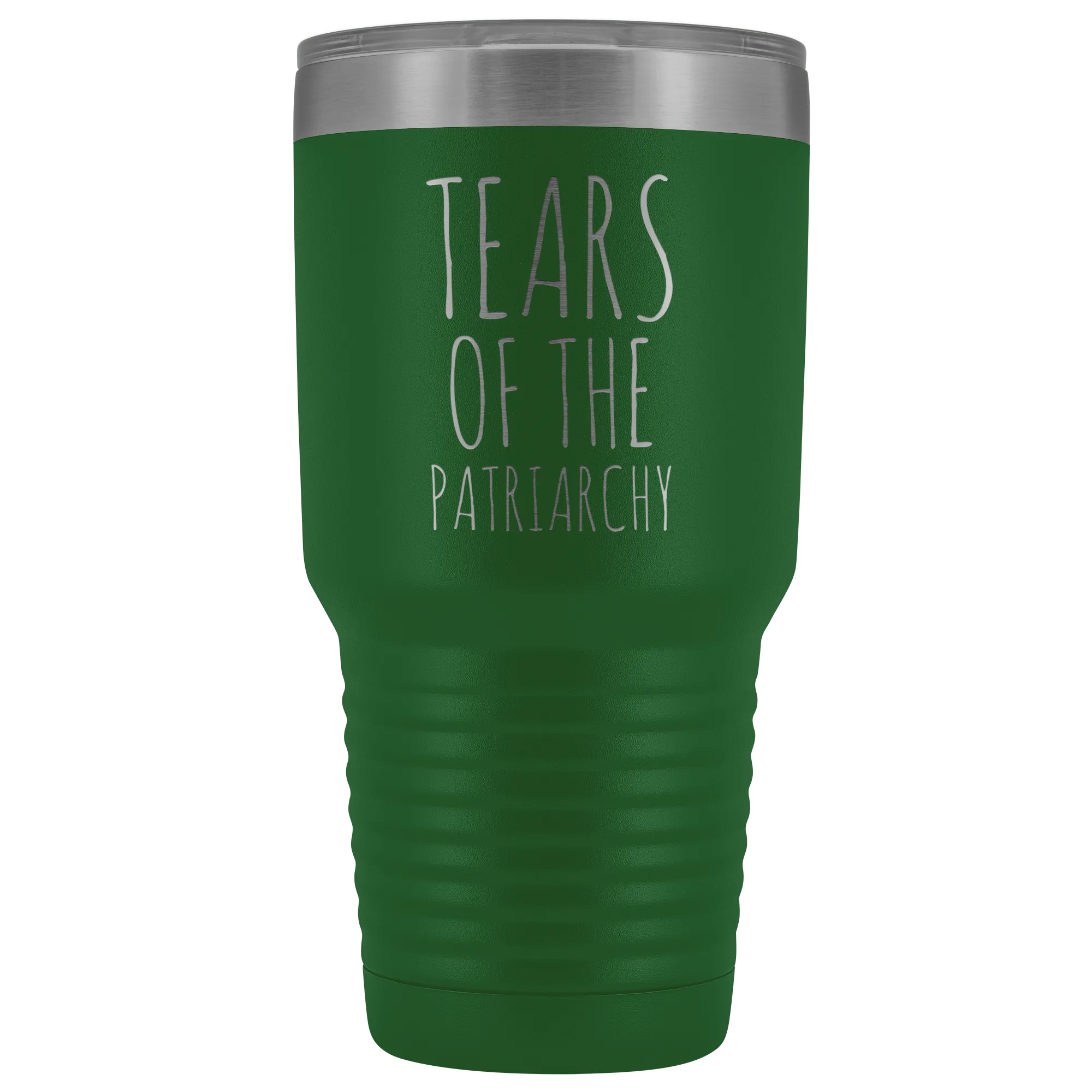 Tears of the Patriarchy Tumbler Funny Feminist Mug Insulated Hot Cold Travel Coffee Cup 30oz BPA Free