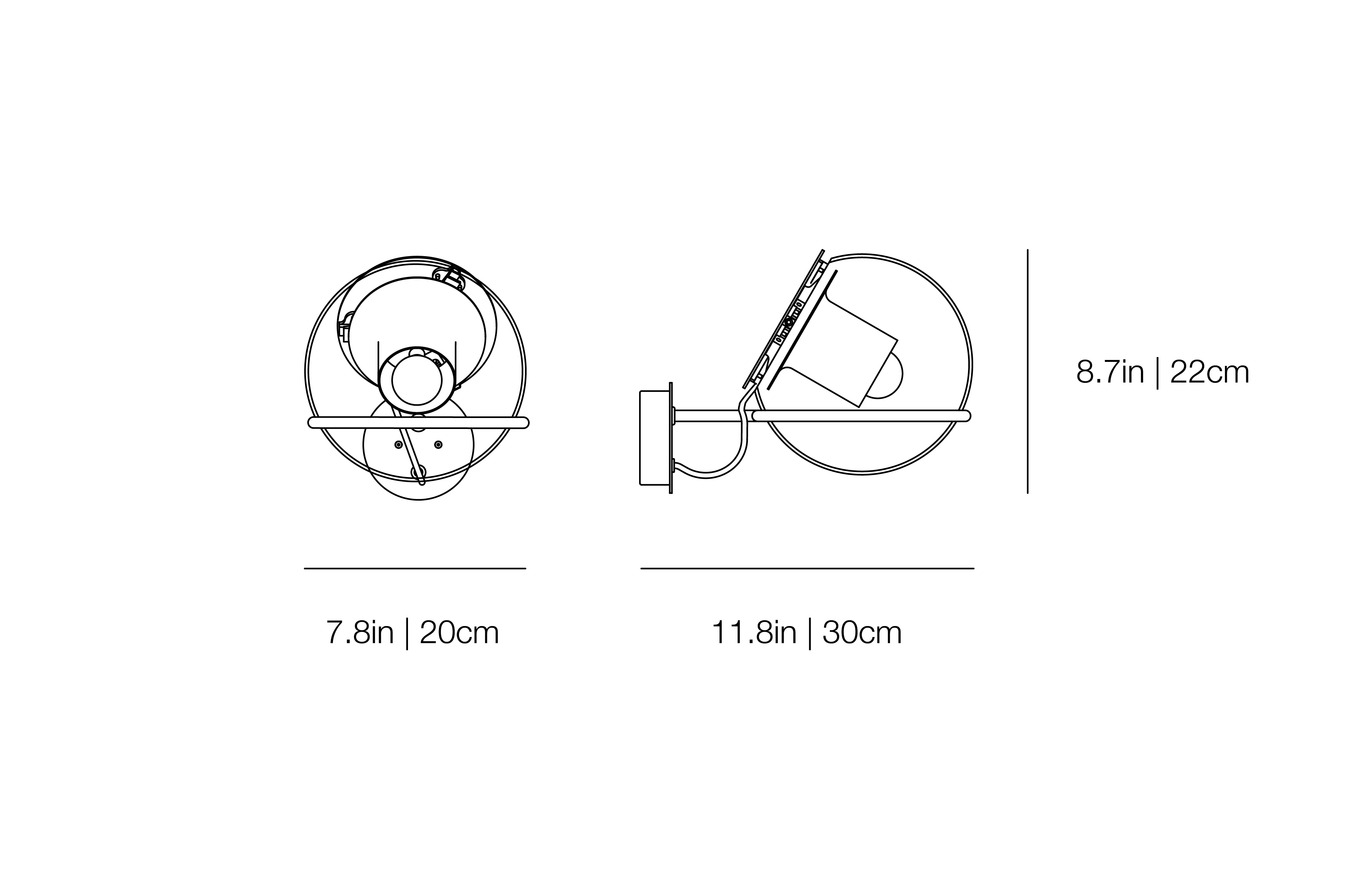 The Globe 727 OR - Wall Lamp