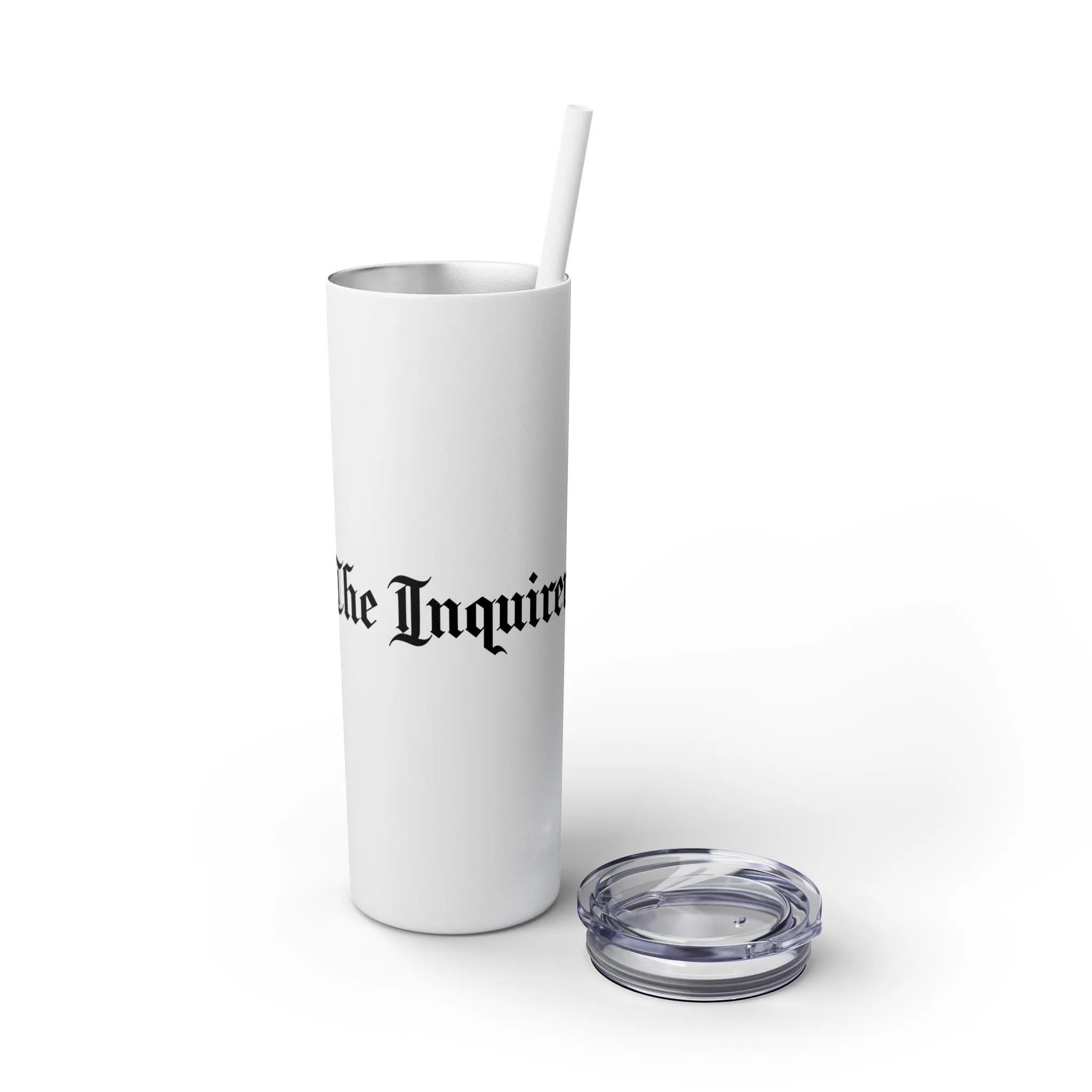 The Inquirer Skinny Tumbler with Straw