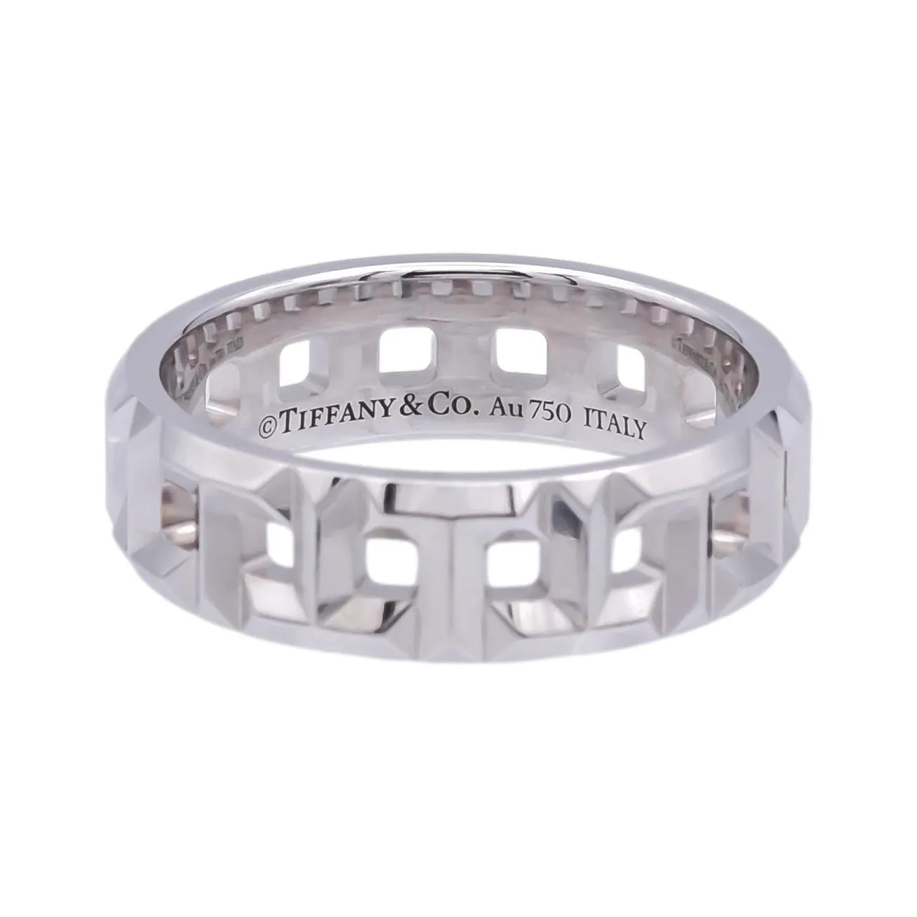 Tiffany & Co. True Wide Band Ring in 18K White Gold – 5.5mm, Size 6