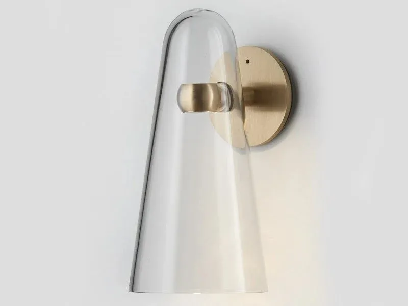 Transparent Conical Wall Lamp