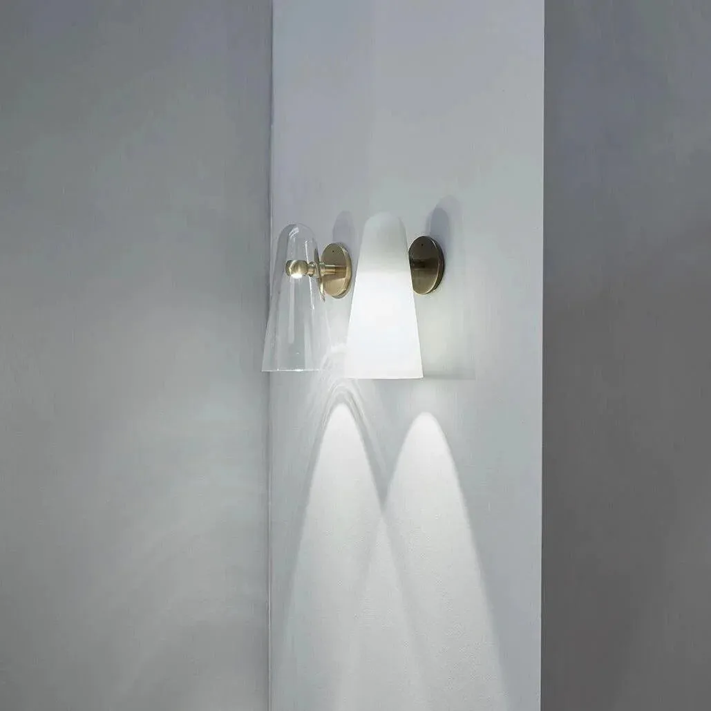 Transparent Conical Wall Lamp