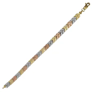 Tricolor Fancy Lady Bracelet (14K)