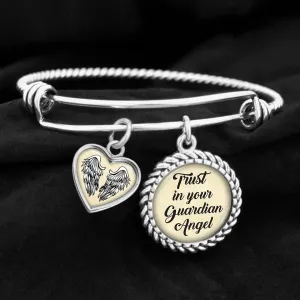 Trust In Your Guardian Angel Charm Bracelet