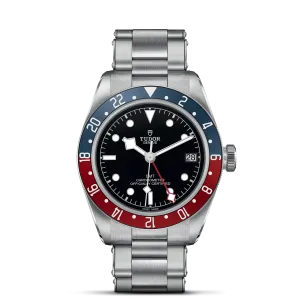 TUDOR Black Bay GMT 41mm Case, Black Dial, Steel Bracelet (M79830RB-0001)
