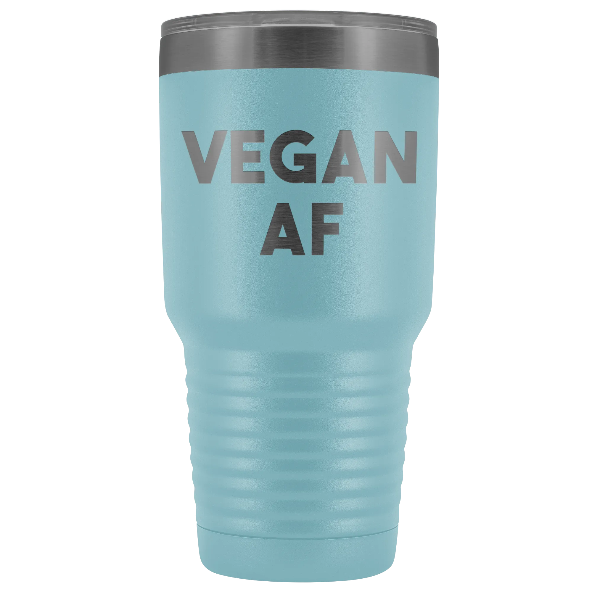 Vegan AF Tumbler Gifts for Vegans Double Walled Vacuum Insulated Hot Cold Travel Cup 30 oz BPA Free