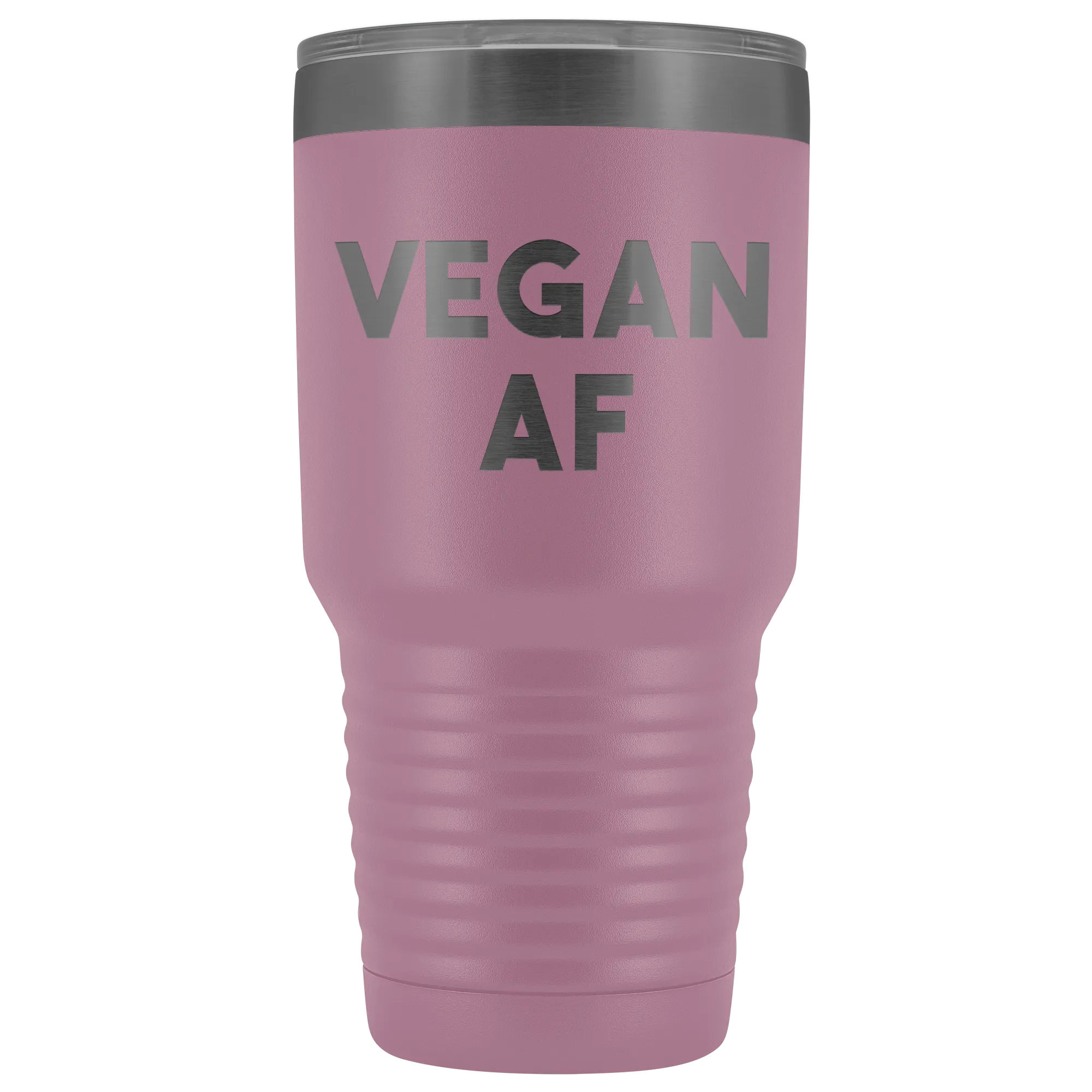 Vegan AF Tumbler Gifts for Vegans Double Walled Vacuum Insulated Hot Cold Travel Cup 30 oz BPA Free