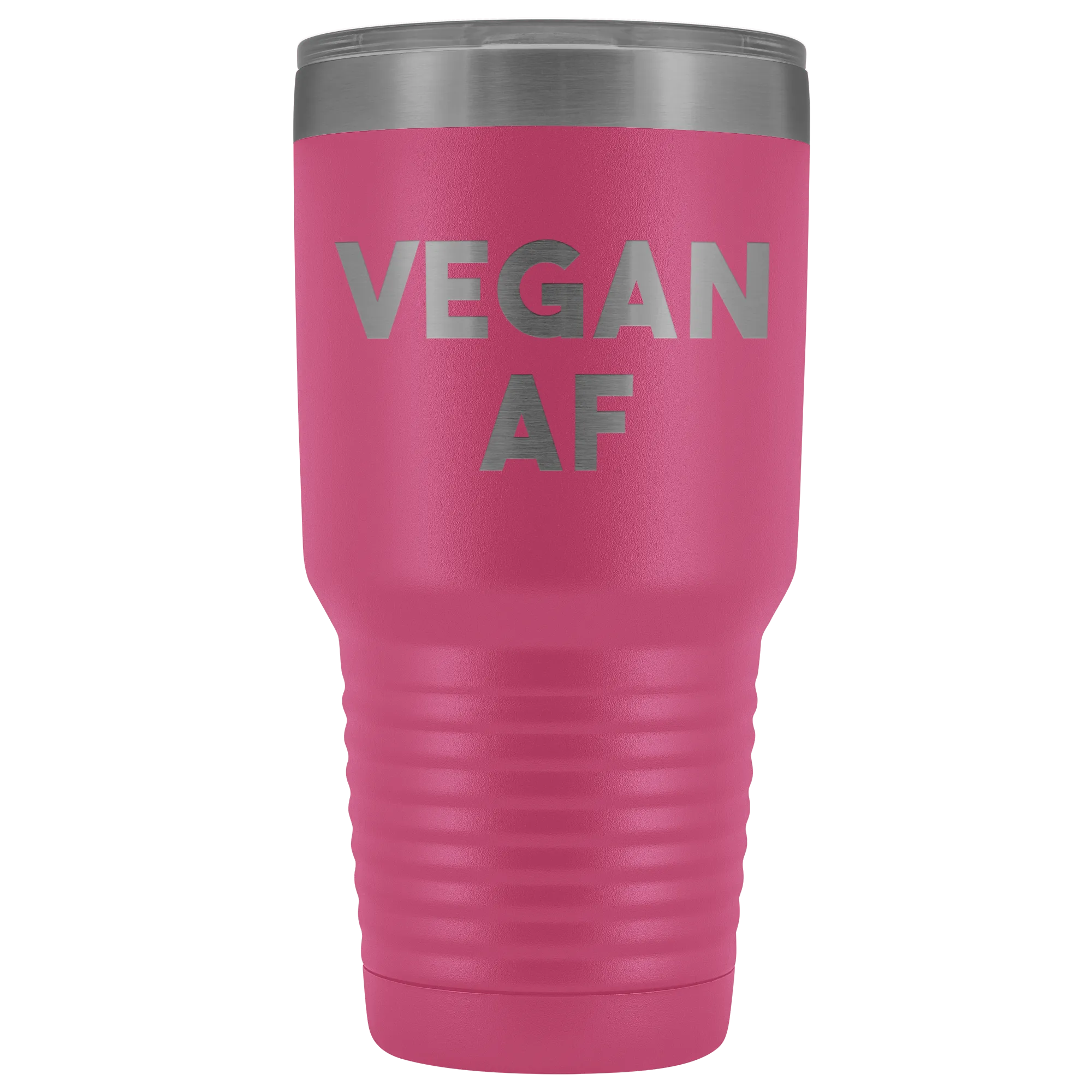 Vegan AF Tumbler Gifts for Vegans Double Walled Vacuum Insulated Hot Cold Travel Cup 30 oz BPA Free
