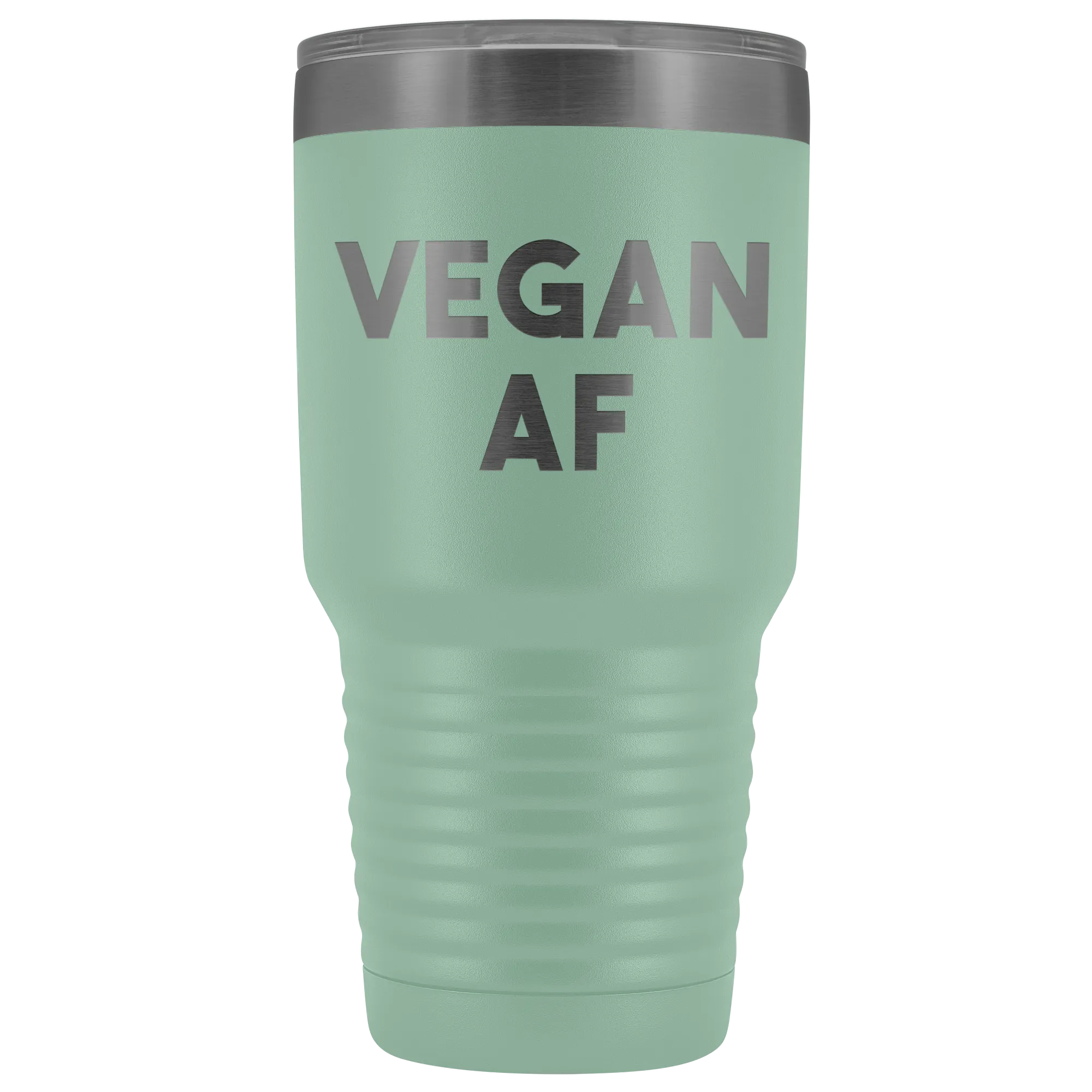 Vegan AF Tumbler Gifts for Vegans Double Walled Vacuum Insulated Hot Cold Travel Cup 30 oz BPA Free
