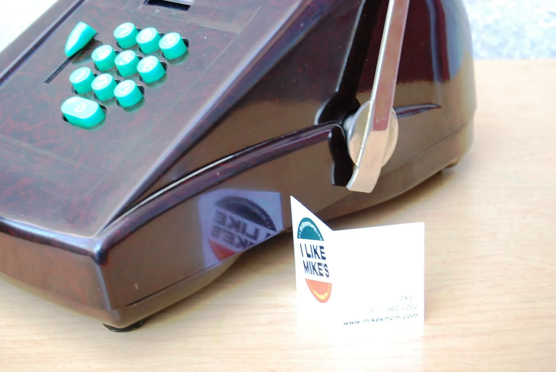 Victor Adding Machine 10 key Deco Brown Bakelite
