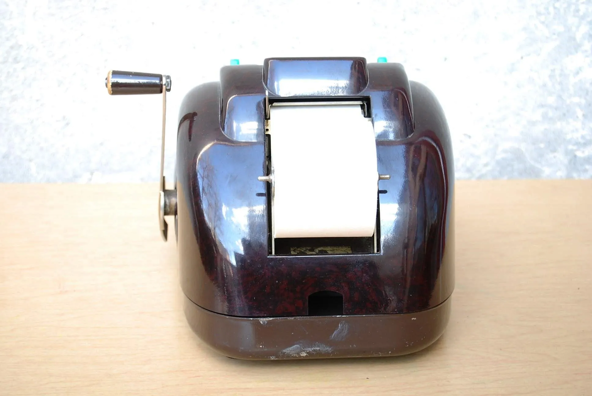 Victor Adding Machine 10 key Deco Brown Bakelite