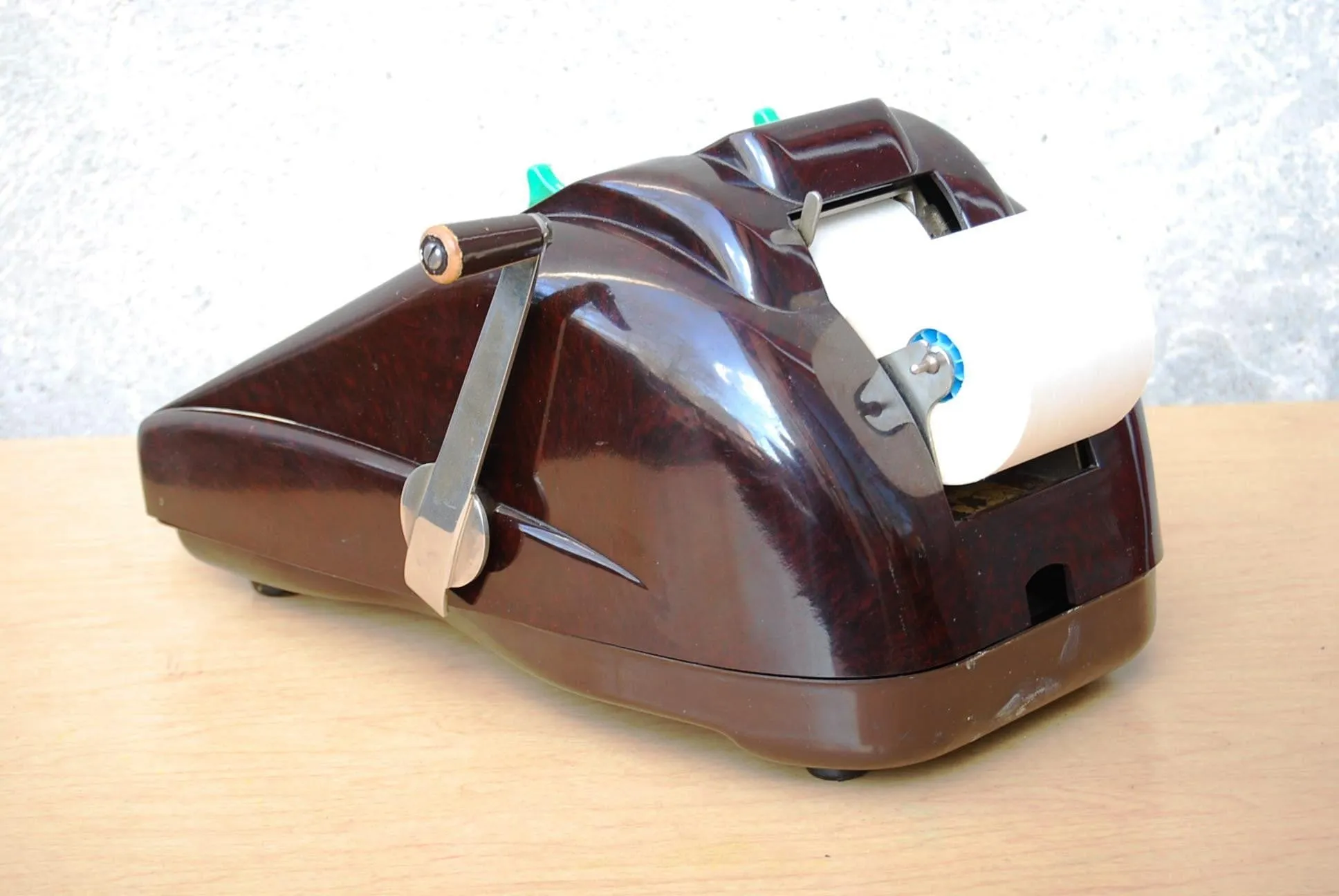 Victor Adding Machine 10 key Deco Brown Bakelite