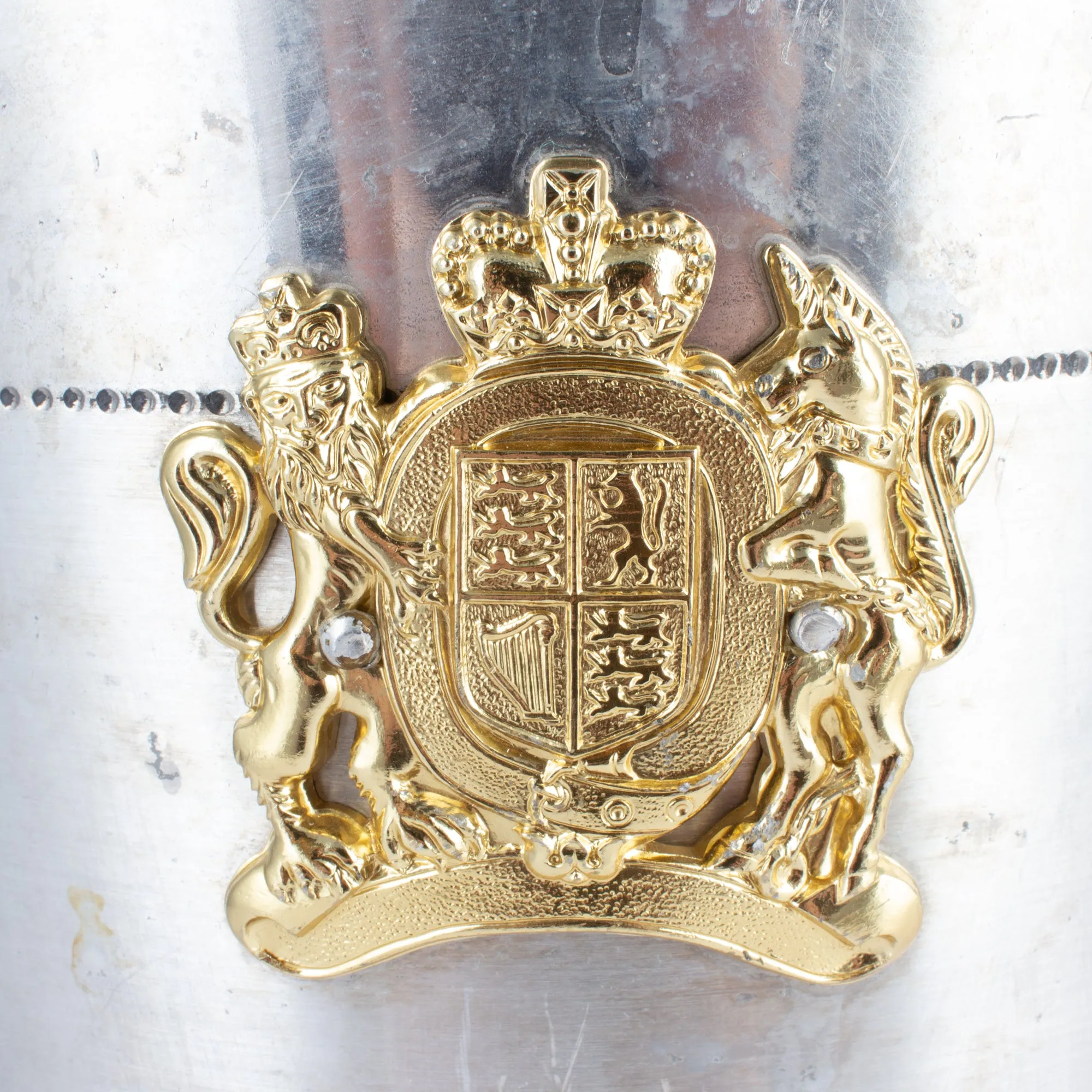 Vintage English Insulated Ice Bucket with Lid & Crest Detail