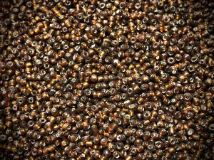 Vintage Venetian Seed Beads - 10/0 - Transparent Brown