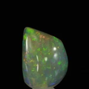 Vivid Colors Semi-Transparent Freeform Cabochon Welo Opal Gemstone 5.75 Carats