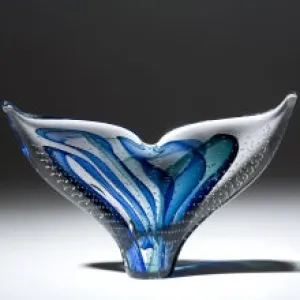 Whale's Tail Glass Sculpture