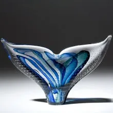 Whale's Tail Glass Sculpture