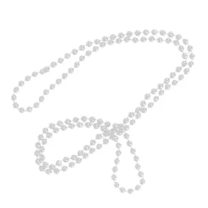 White Pearl Flapper Beads