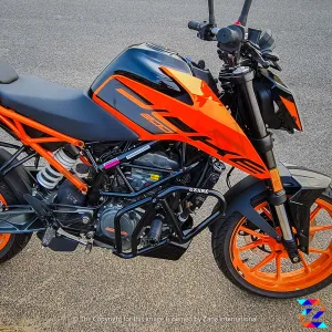 Zana Engine Guard with sliders - KTM Duke 200 BS6 -Black